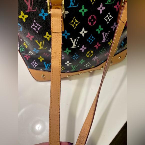 AUTHENTIC Louis Vuitton Piano Black Monogram Multicolor Shoulder Bag - Picture 8 of 16
